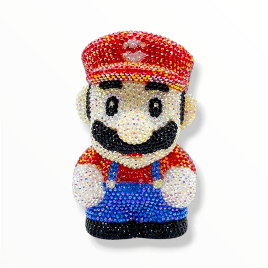 ALCANCÍA CON DISEÑO DE MARIO BROS 3D DE 13CM EDICIÓN COLECCIONISTA KIT DE DIAMANTES PERSONALIZABLE
