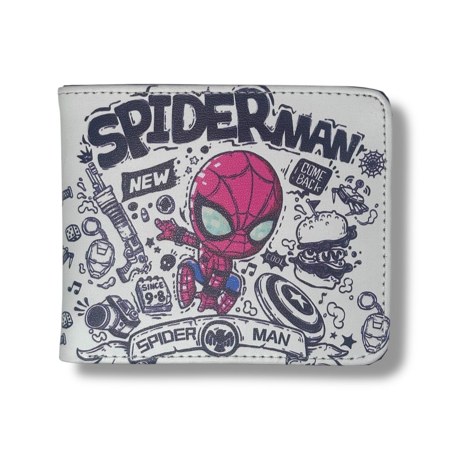 Billetera de Spiderman y Iron Man
