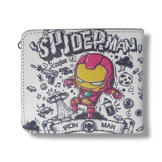 Billetera de Spiderman y Iron Man
