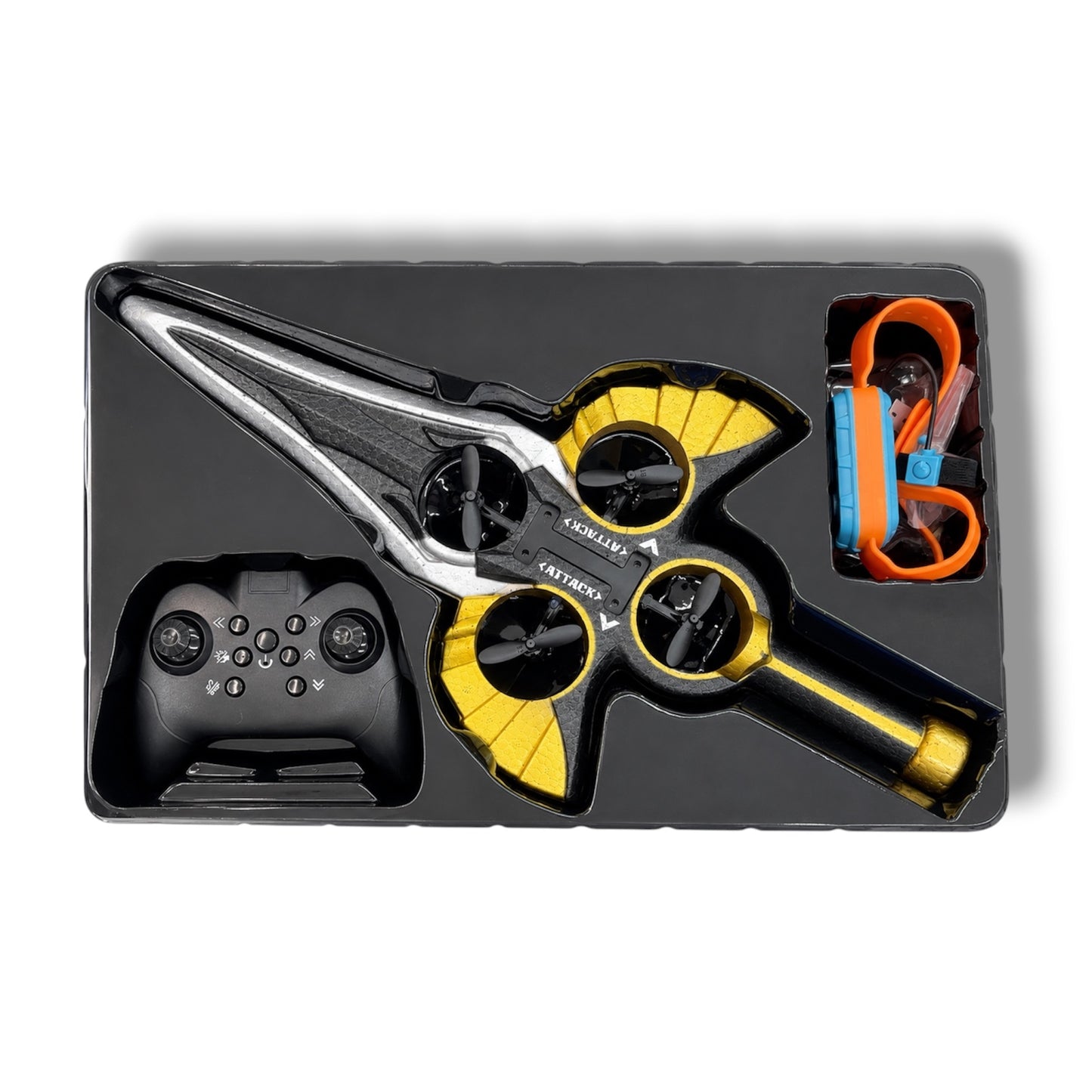 DRON VOLADOR DE JUGUETE CON CONTROL REMOTO CON FUNCIÓN 360 - RC-YH996