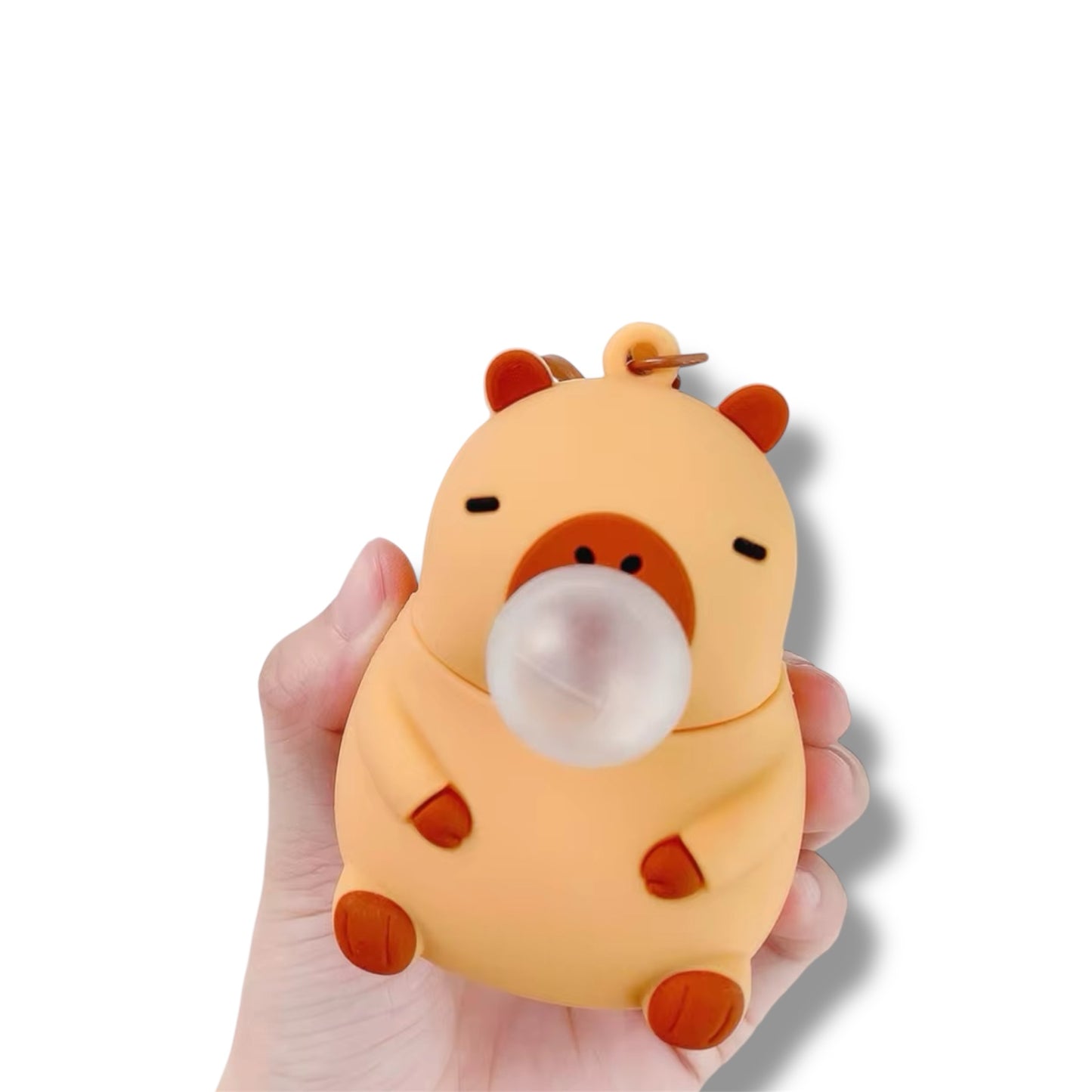 Llavero de silicone en forma de Capibara de 8 CM