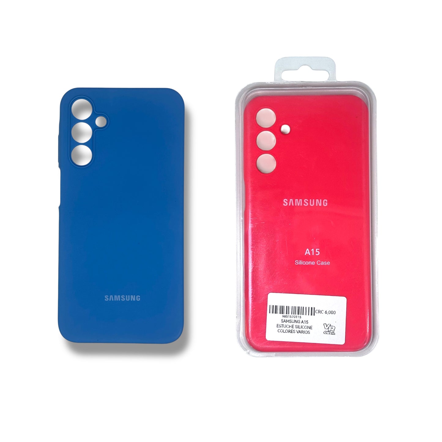 SAMSUNG A15 - ESTUCHE SILICONE COLORES VARIOS