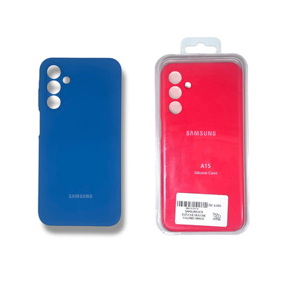 SAMSUNG A15 - ESTUCHE SILICONE COLORES VARIOS