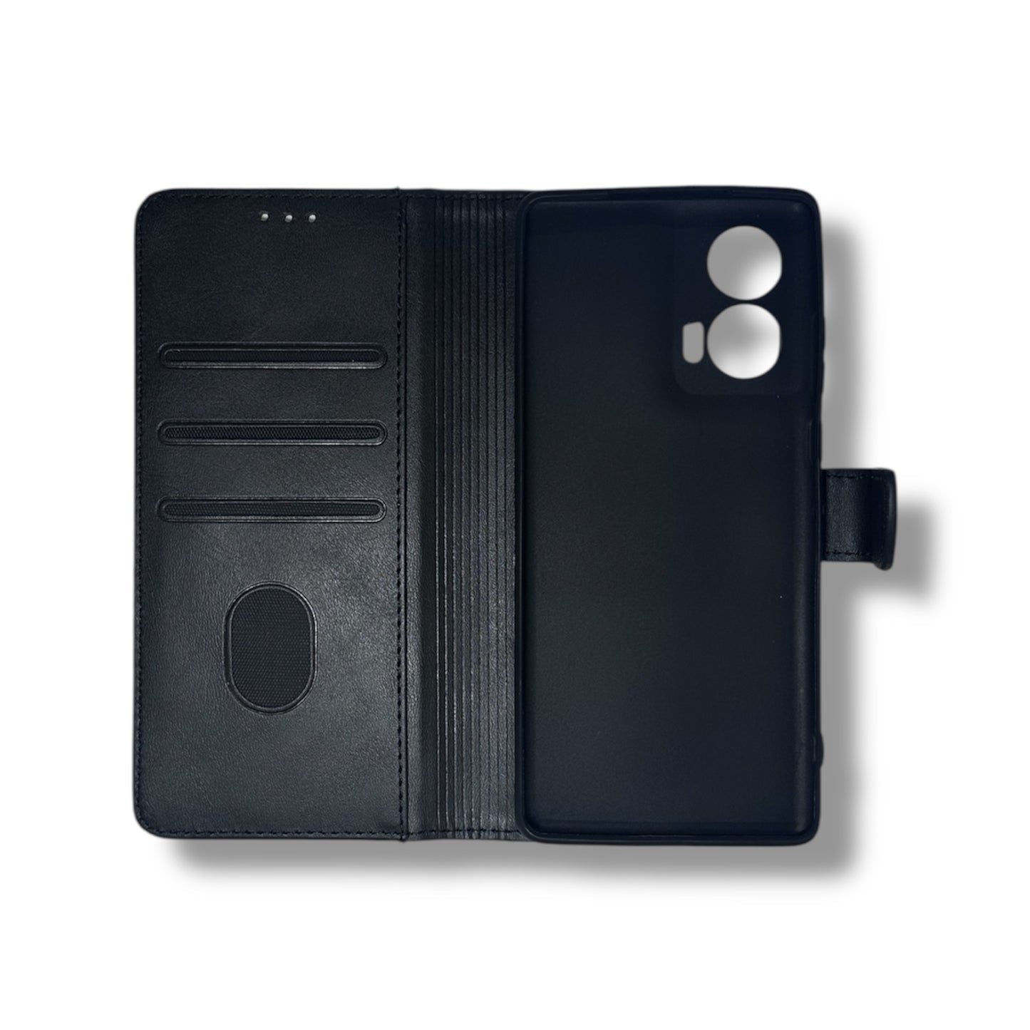MOTOROLA EDGE 50 FUSION / G85 - ESTUCHE DE AGENDA NEGRO