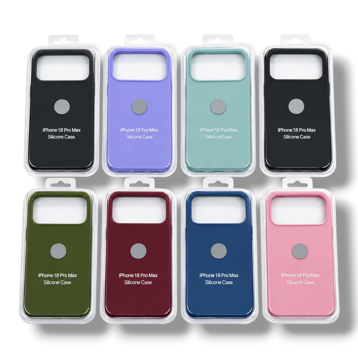 IPHONE 18 PRO MAX / 17 PRO MAX - ESTUCHE SILICONE  COLORES VARIOS