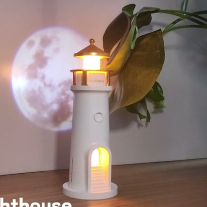 LÁMPARA EN FORMA DE FARO CON CONTROL - PARLANTE MP3