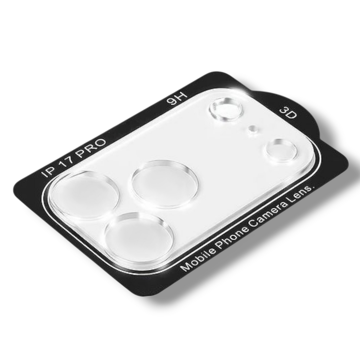 IPHONE 17 PRO - TEMPERADO DE CAMARA TRASPARENTE COMPLETO