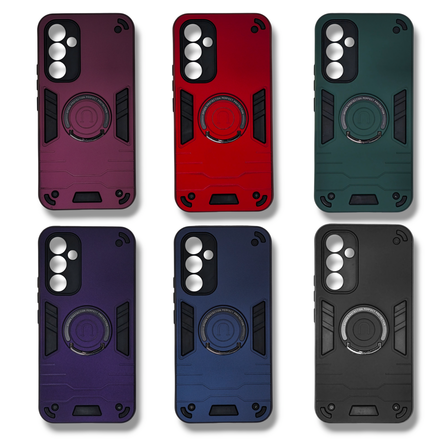 SAMSUNG A54 - ESTUCHE REFORZADO CON ANILLO COLORES VARIOS