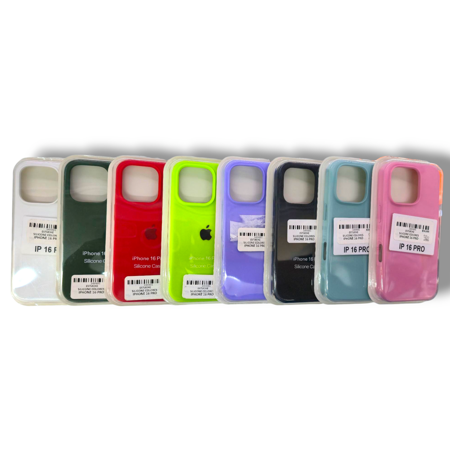 IPHONE 16 PRO - ESTUCHE DE SILICONE COLORES VARIOS
