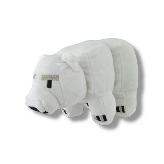 Peluche de oso  polar de minecraft  de 11cm