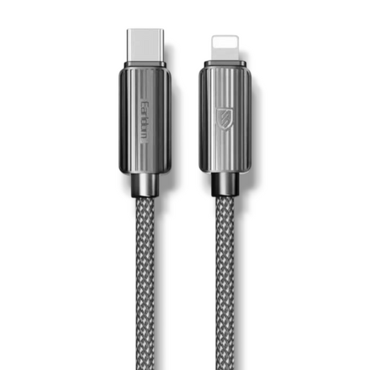 CABLE USB-C A LIGHTNING 60W 3M TRENZADO - EARLDOM EC-194C-L