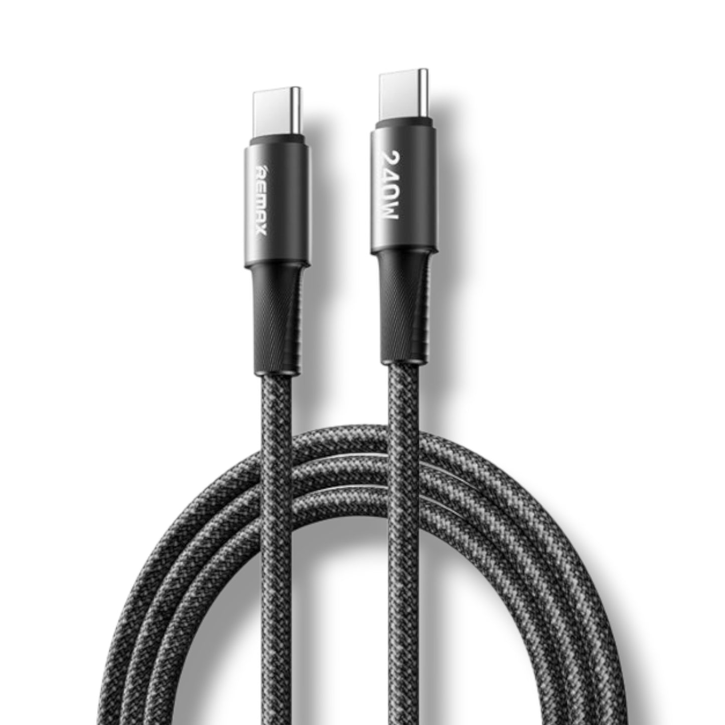 CABLE USB-C A USB-C 240W 1.2M TRENZADO - REMAX CB25(C-C)