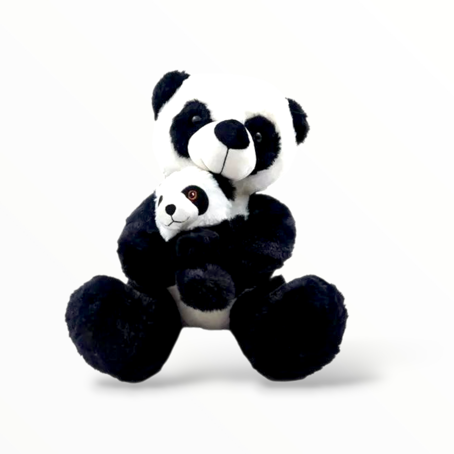 PELUCHE OSO PANDA CON BEBÉ PANDA  DE 27CM