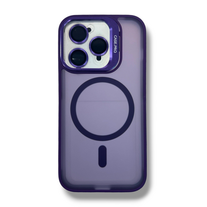 IPHONE 14 PRO - ESTUCHE CASE PRO AHUMADO CON MAGSAFE COLORES VARIOS + PROTECTOR DE CAMARA