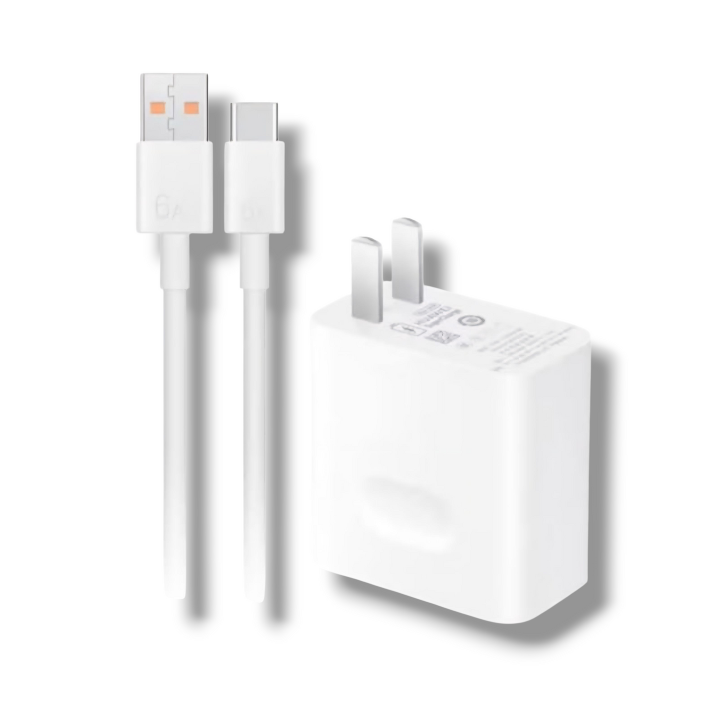 CARGADOR HUAWEI 66W SUPER CARGA USB-A CON CABLE USB-A a USB-C 1M