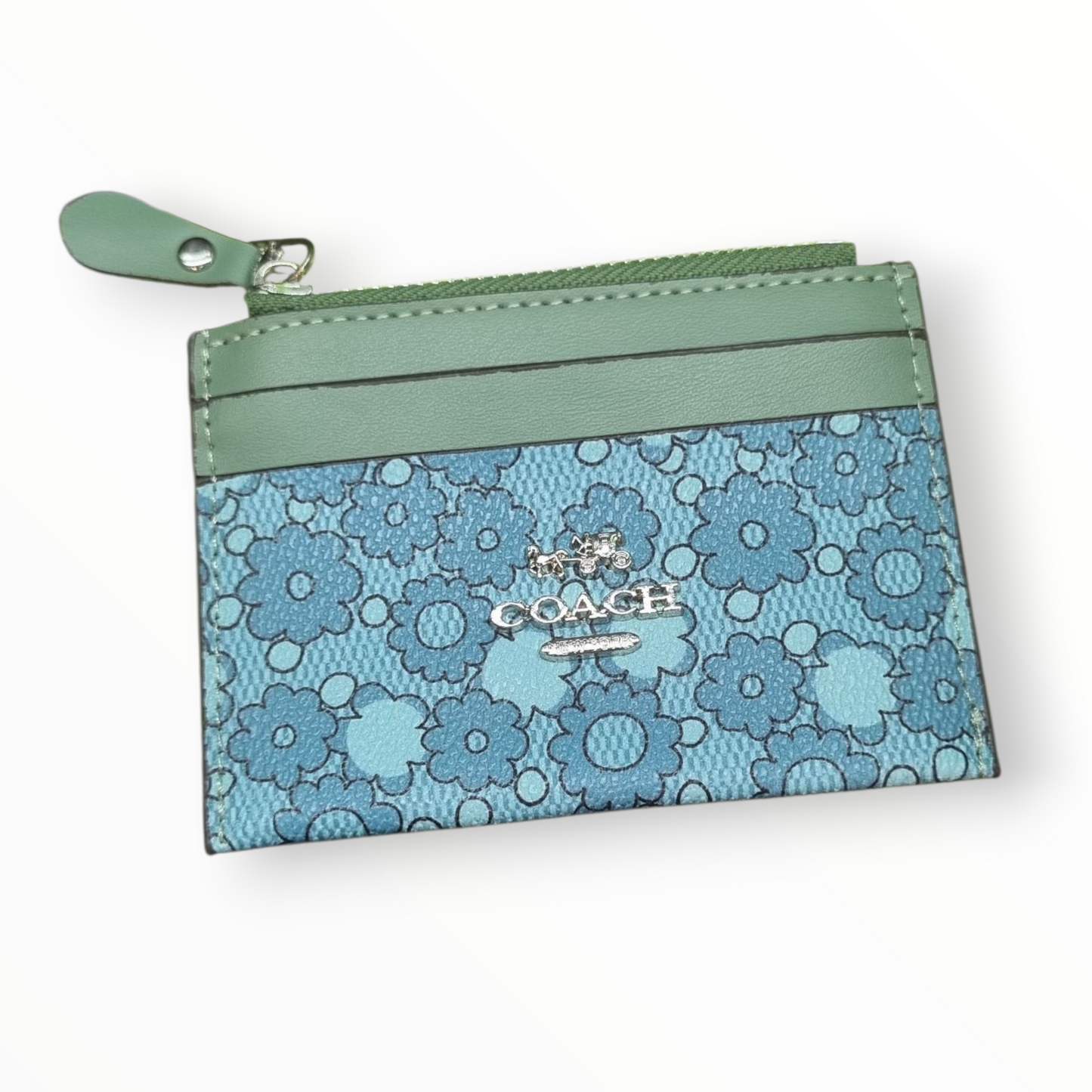 MONEDERO TARJETERO PARA DAMA  ESTILO COACH - AAA - 1 UNIDAD