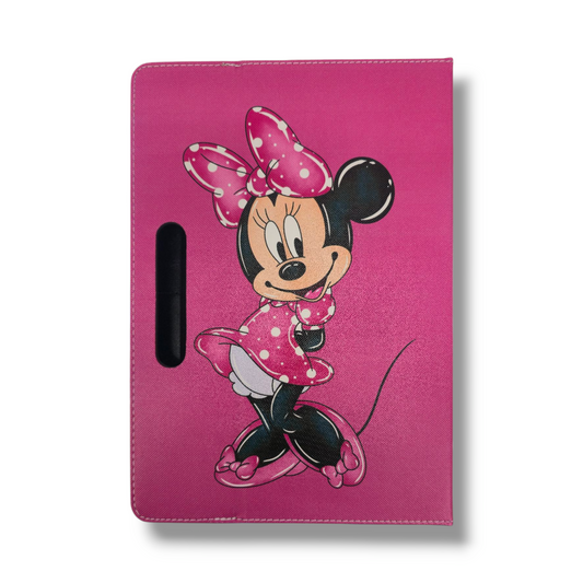 Estuche de Agenda para Tablet 10" Pulgadas Universal - Estilo Minnie Mouse Rosa