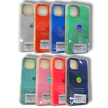 IPHONE 13 PRO MAX - ESTUCHE DE SILICONE VARIOS COLORES