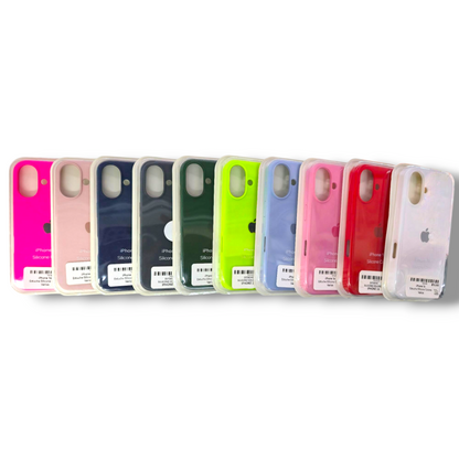 IPHONE 16 - ESTUCHE SILICONE COLORES VARIOS