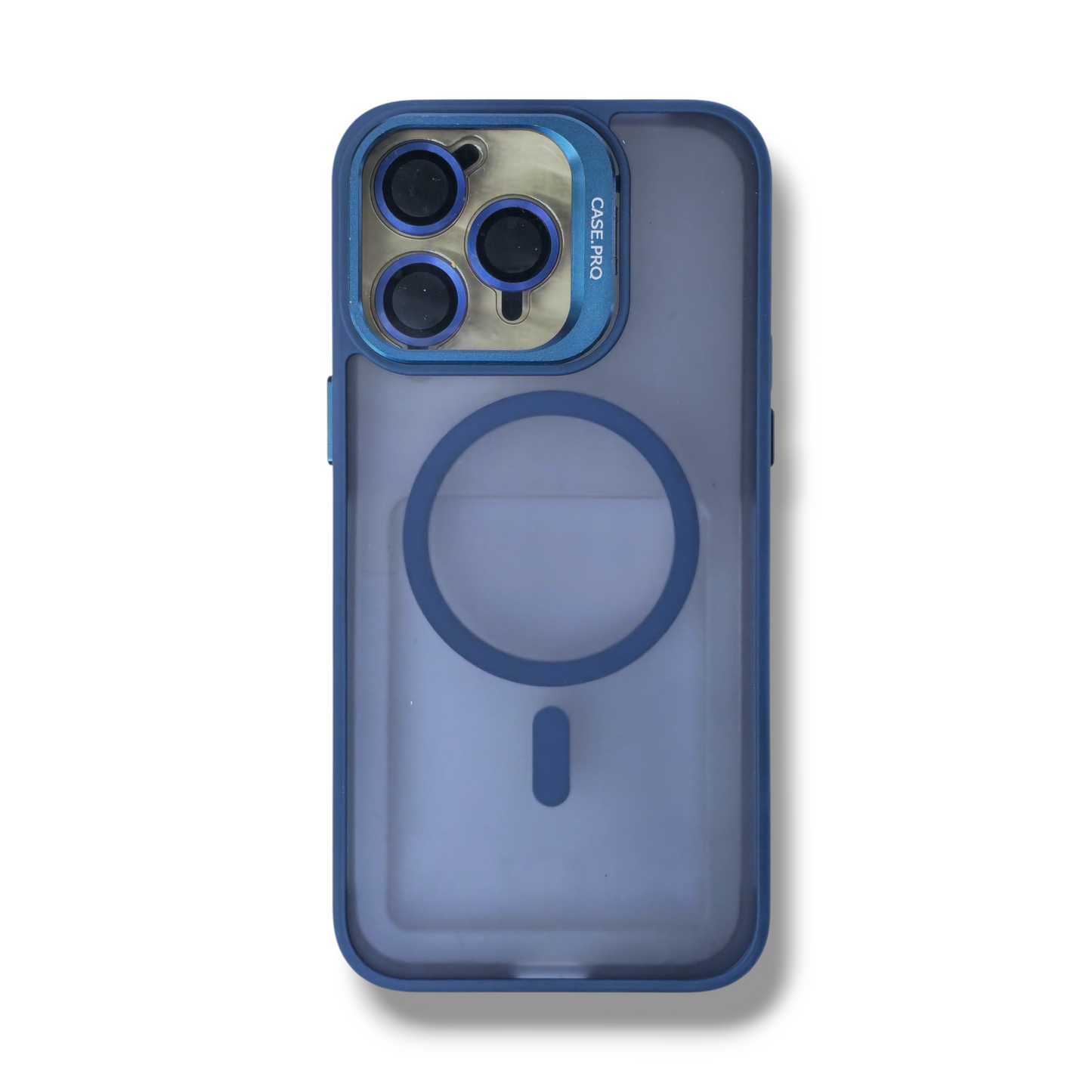 IPHONE 16 PRO - ESTUCHE CASE PRO AHUMADO CON MAGSAFE Y KICKSTAND COLORES VARIOS + PROTECTOR DE CAMARA