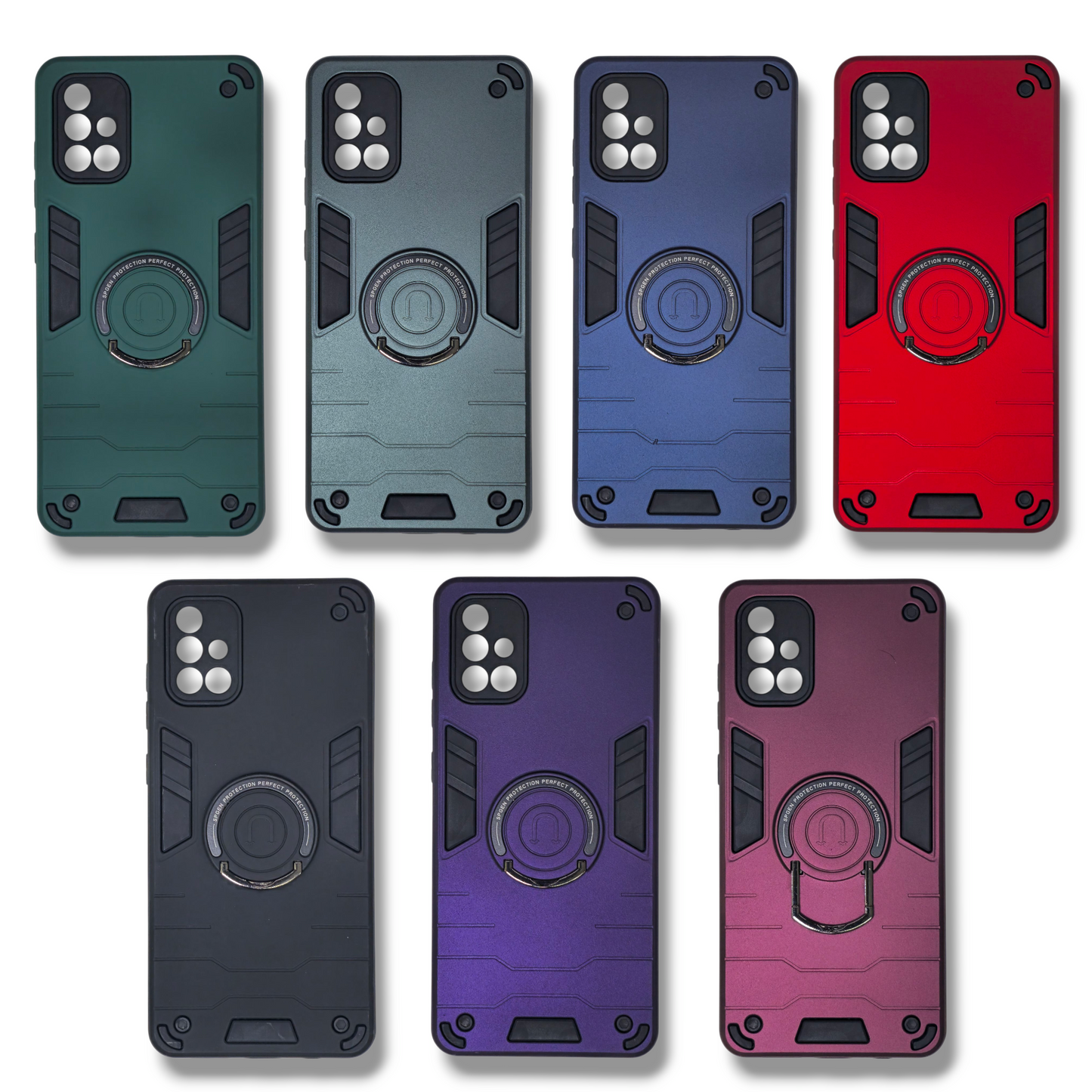SAMSUNG A71 - ESTUCHE REFORZADO CON ANILLO COLORES VARIOS