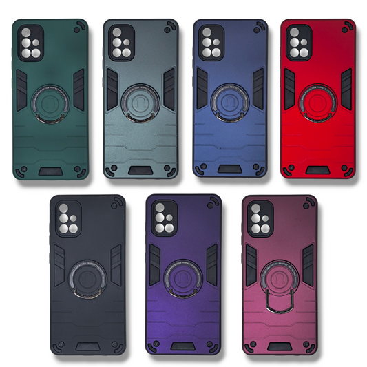 SAMSUNG A71 - ESTUCHE REFORZADO CON ANILLO COLORES VARIOS