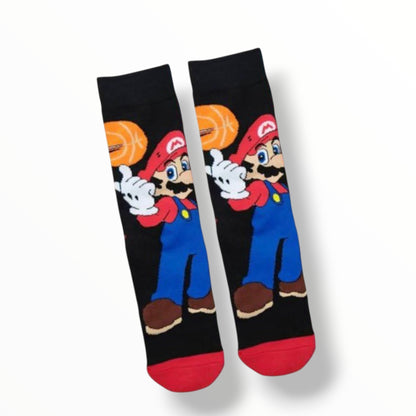 MEDIAS LARGA CON DISEÑO DE MARIO BRO - DISEÑOA VARIOS