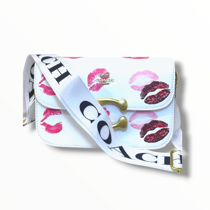 BOLSO DE MUJER                         ESTILO COACH BESO - BLANCO