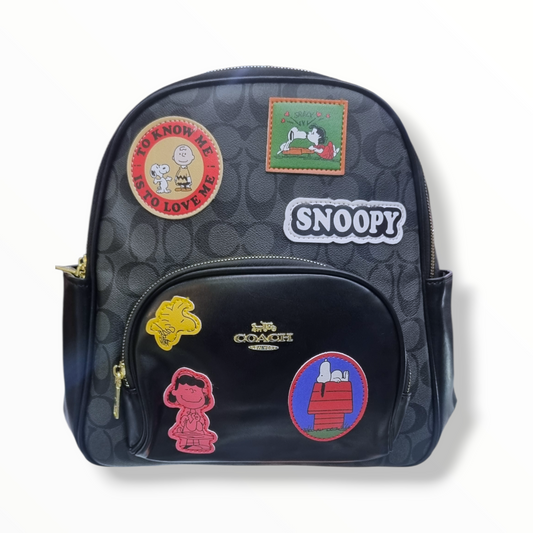 BULTO PARA DAMA  COACH CON  DISEÑO DE SNOOPY - 1 UNIDAD
