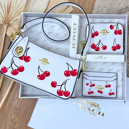 MANOS LIBRE ESTILO COACH AAA + MONEDERO + TARJETERO - DIFERENTES DISEÑOS