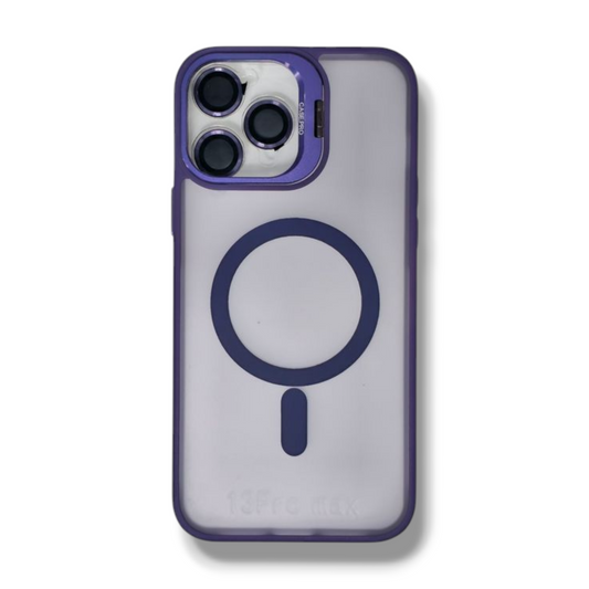 IPHONE 13 PRO MAX - ESTUCHE CASE PRO AHUMADO CON MAGSAFE COLORES VARIOS + PROTECTOR DE CAMARA