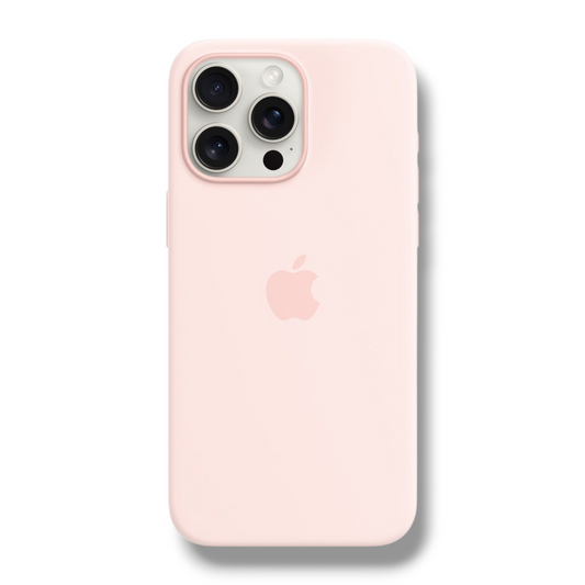 IPHONE 15 PRO MAX - ESTUCHE DE SILICONE CON MAGSAFE ROSA CLARO