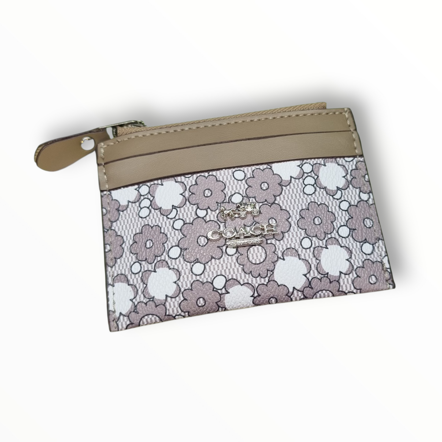 MONEDERO TARJETERO PARA DAMA  ESTILO COACH - AAA - 1 UNIDAD