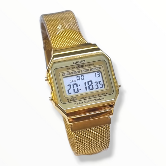 RELOJ DE ACERO PARA DAMA CASIO - AAA