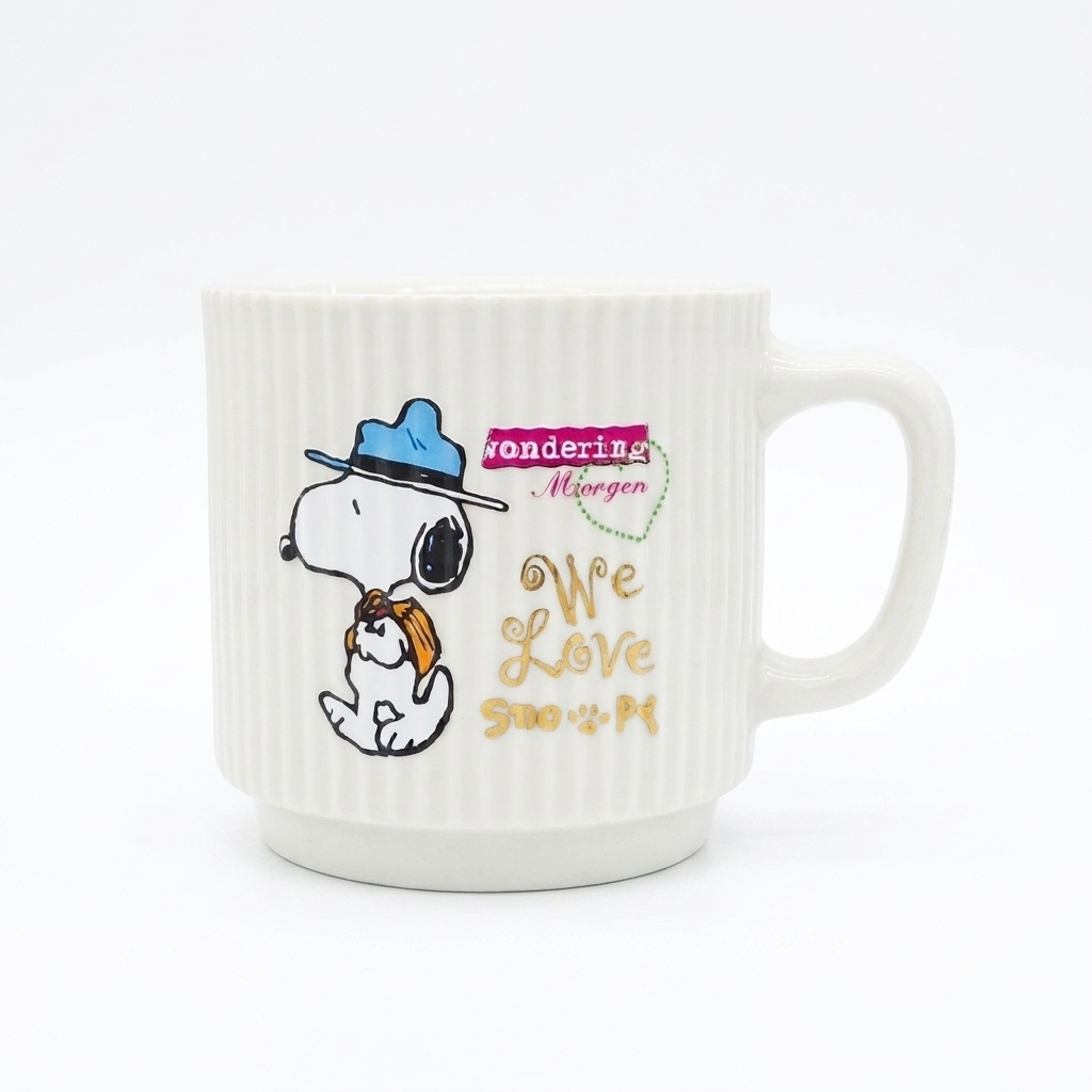 TAZA DE CERÁMICA CON DISEÑO DE SNOOPY 9CM - DIFERENTES DISEÑOS - 1 UNIDAD