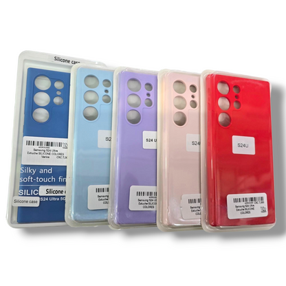 SAMSUNG S24 ULTRA - ESTUCHE DE SILICONE VARIOS COLORES