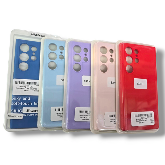SAMSUNG S24 ULTRA - ESTUCHE DE SILICONE VARIOS COLORES