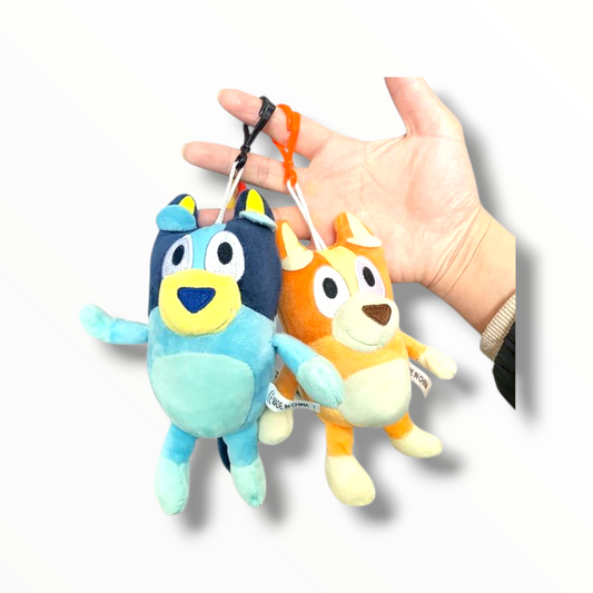 Llavero de Bluey  y bingo  de 15cm