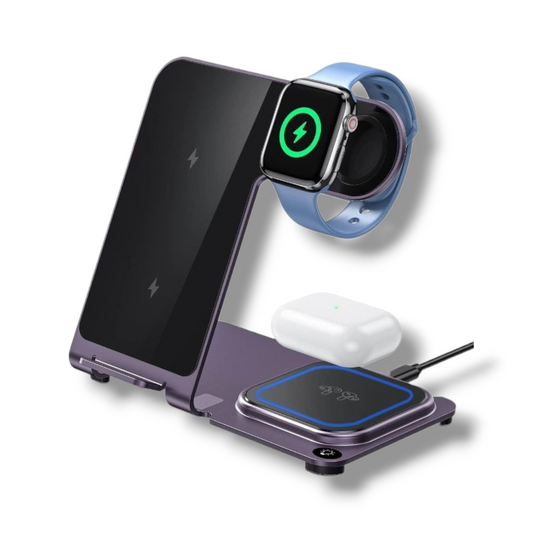BASE DE CARGADOR 3 EN 1 INALAMBRICO MAGSAFE - Y9