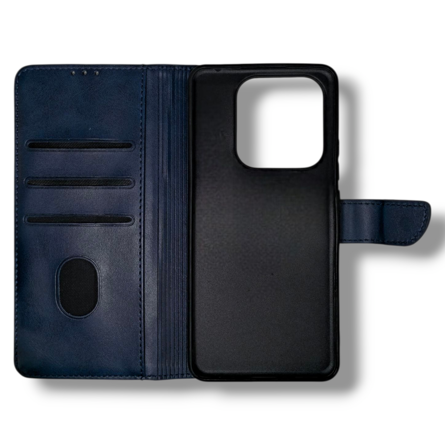 Xiaomi Redmi Note 14 5G - Estuche de Agenda Azul Oscuro