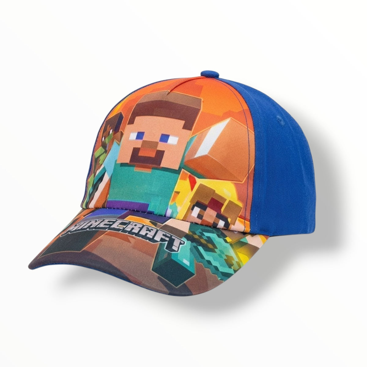 GORRA PARA NIÑO CON DISEÑO DE MINECRAFT