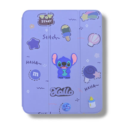 IPAD A16 11" PULGADAS / IPAD 10ma GENERACION / IPAD 10,9" PULGADAS 2022 - ESTUCHE DE AGENDA DISEÑO DE STITCH