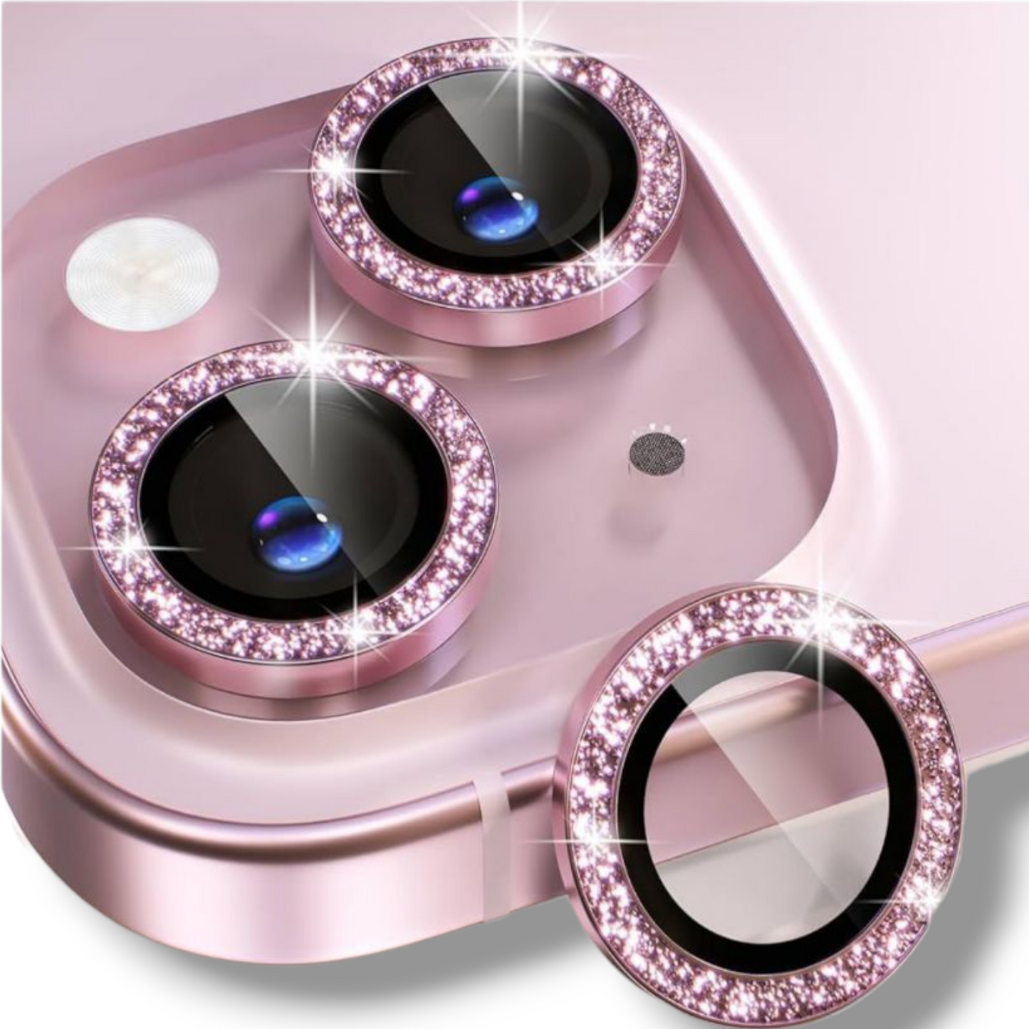 IPhone 13 / 13 Mini Temperado De Camara - Escarchado Rosa
