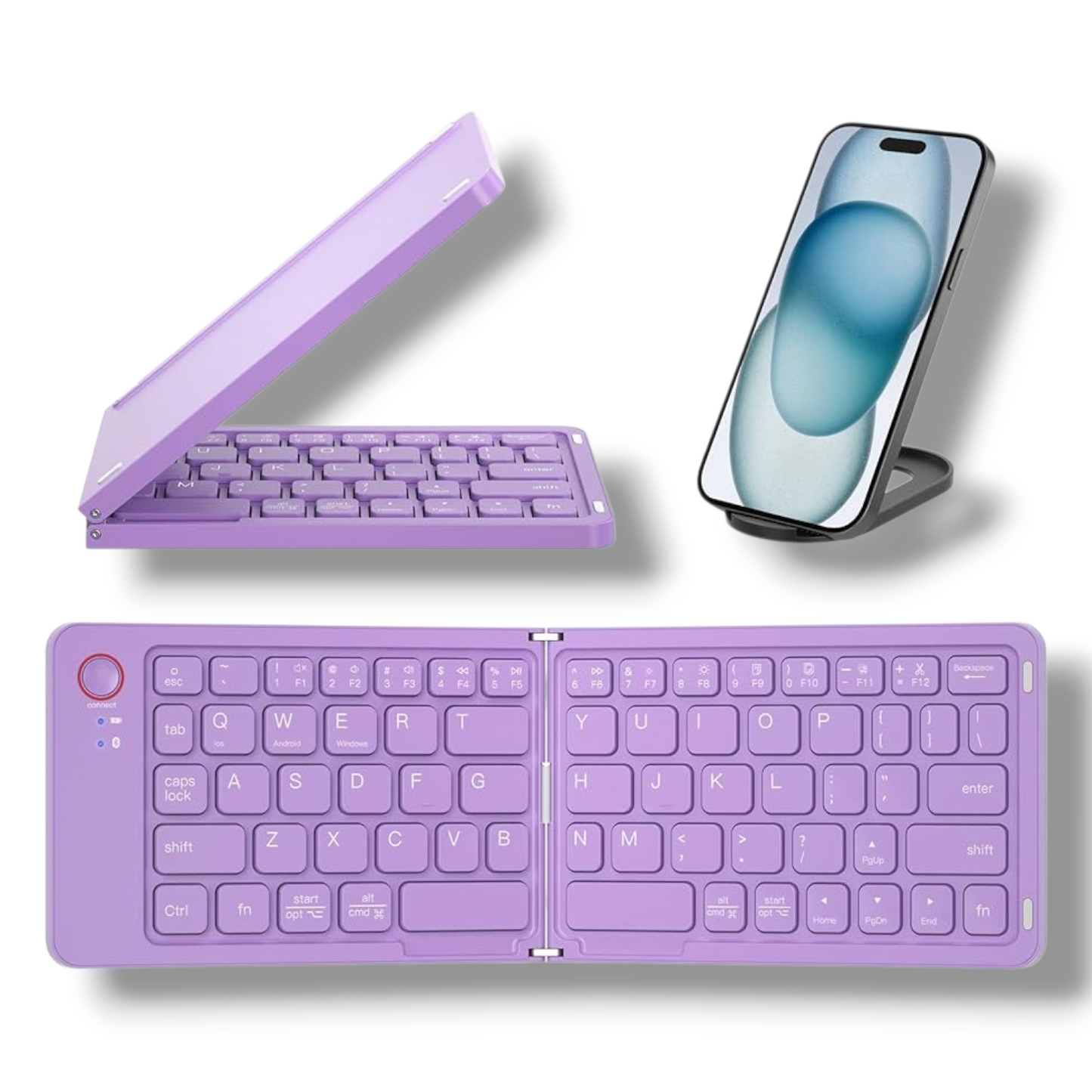 TECLADO INALÁMBRICO PLEGABLE - B023