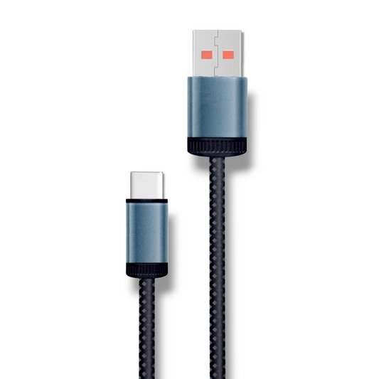 CABLE USB-A A USB-C 3A 1M TRENZADO - LZY X05