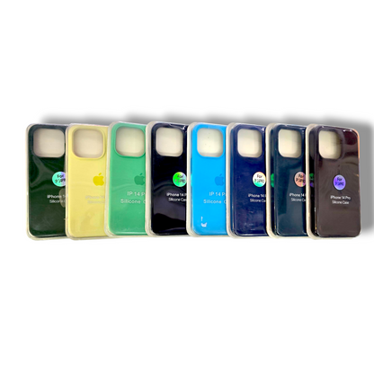 IPHONE 14 PRO - ESTUCHE SILICONE COLORES VARIOS
