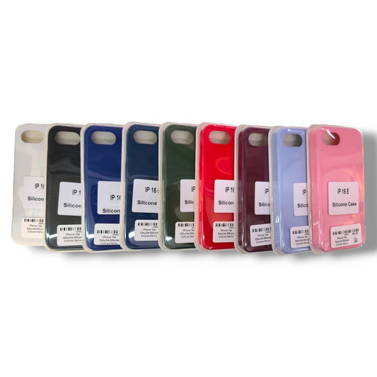 IPHONE 16e - ESTUCHE SILICONE COLORES VARIOS