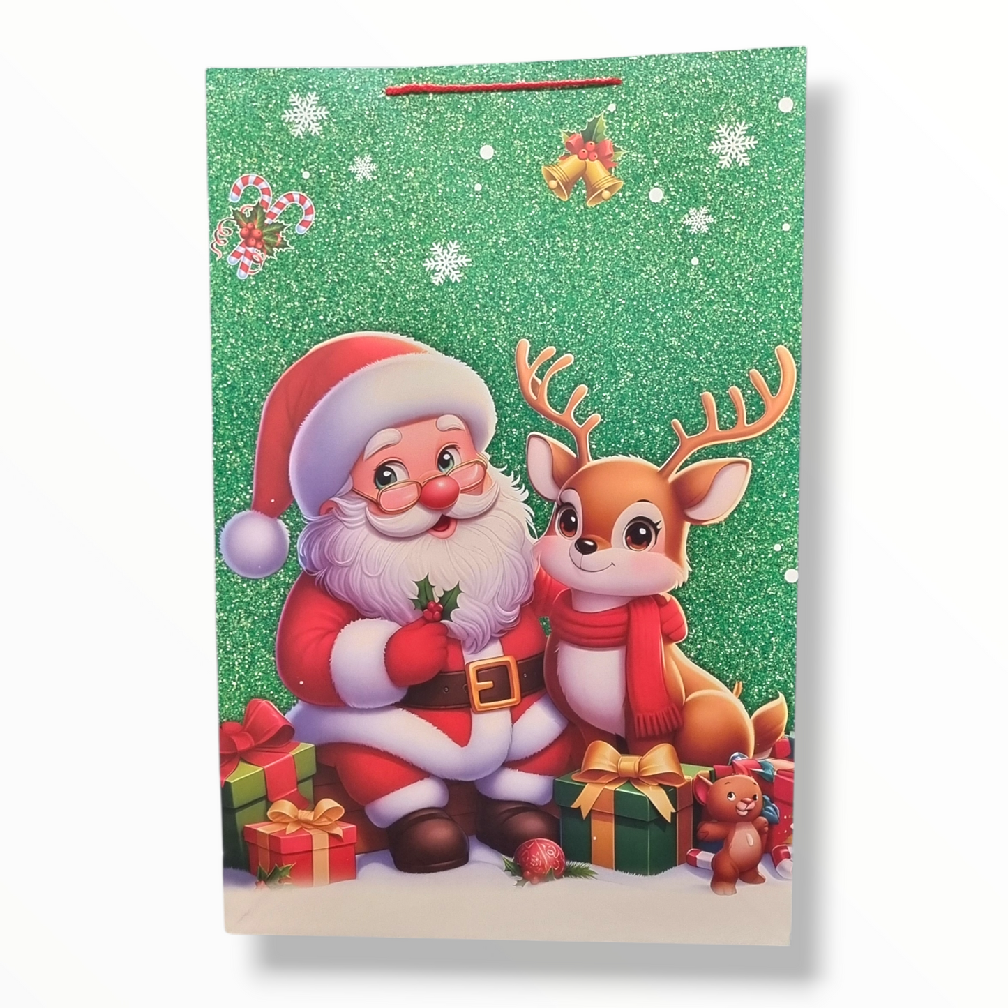 BOLSA DE REGALO CON  TEMATICA NAVIDEÑA 48×18×72CM