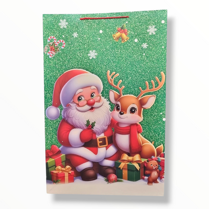BOLSA DE REGALO CON  TEMATICA NAVIDEÑA 48×18×72CM