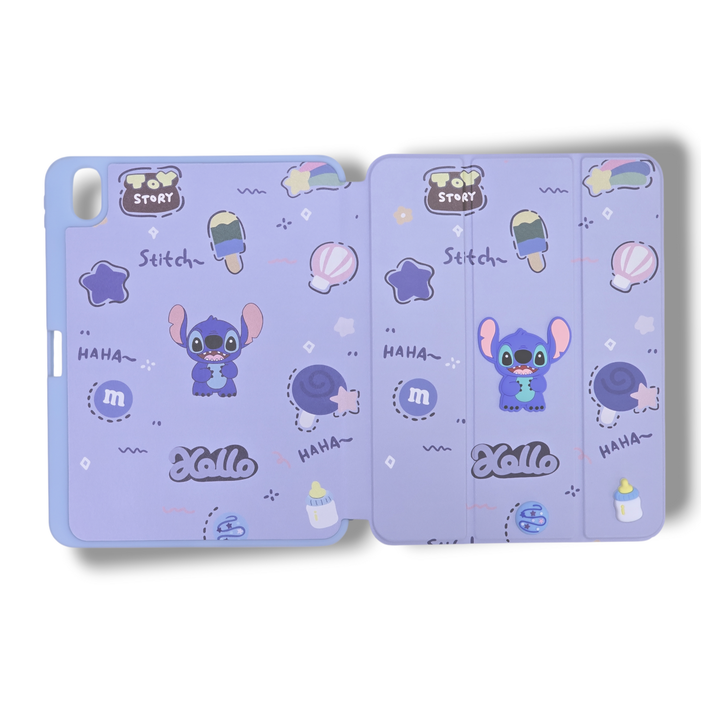 IPAD A16 11" PULGADAS / IPAD 10ma GENERACION / IPAD 10,9" PULGADAS 2022 - ESTUCHE DE AGENDA DISEÑO DE STITCH